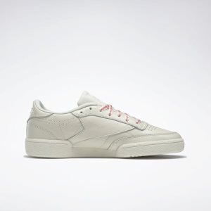 Adidasy Damskie Reebok Club C 85 Białe/Głęboka Różowe PL 82EZFQP